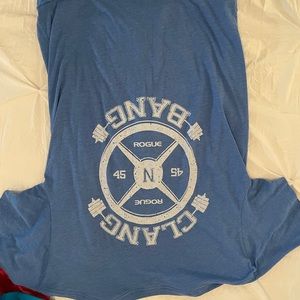 Rogue CrossFit shirt men’s Sz large blue